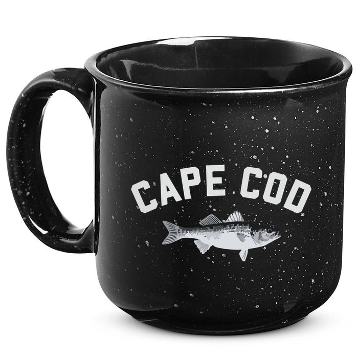 Cape Cod Striper Striped Bass Fun Fishing 15oz Campfire Ceramic Mug