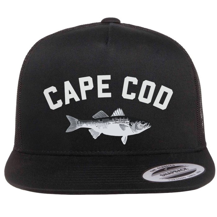 Cape Cod Striper Striped Bass Fun Fishing Flatbill Hat