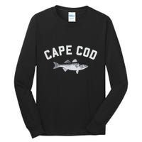 Cape Cod Striper Striped Bass Fun Fishing Tall Long Sleeve T-Shirt