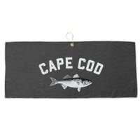 Cape Cod Striper Striped Bass Fun Fishing Large Microfiber Waffle Golf Towel