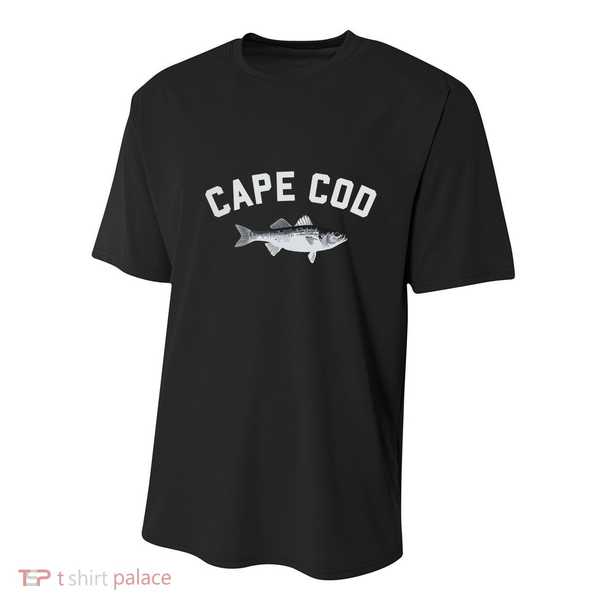 Cape Cod Striper Striped Bass Fun Fishing Youth Performance Sprint T-Shirt