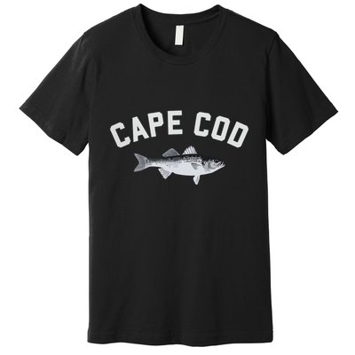 Cape Cod Striper Striped Bass Fun Fishing Premium T-Shirt