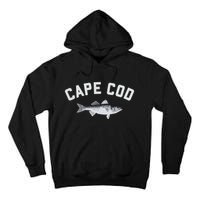 Cape Cod Striper Striped Bass Fun Fishing Tall Hoodie