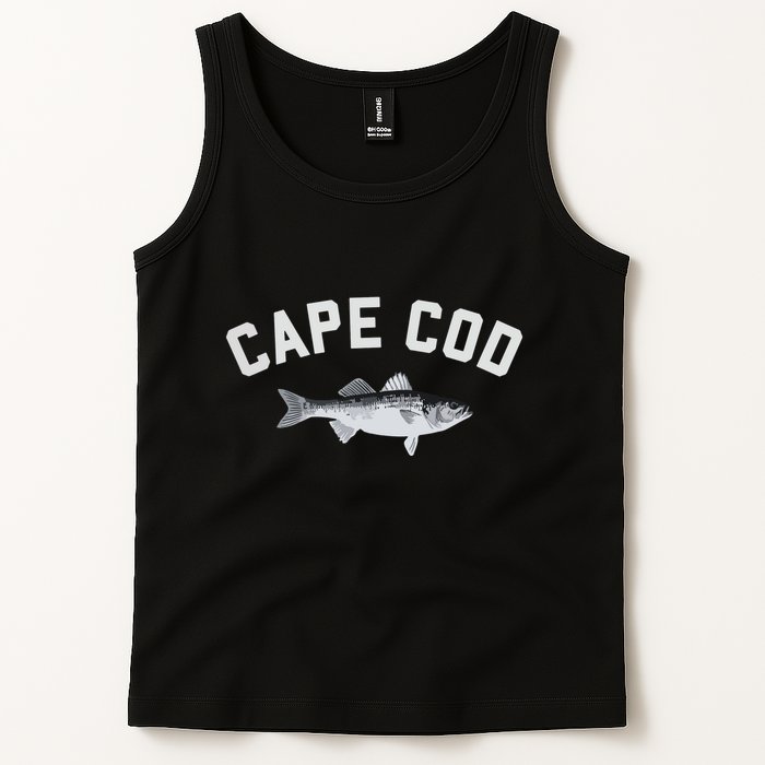 Cape Cod Striper Striped Bass Fun Fishing Tank Top