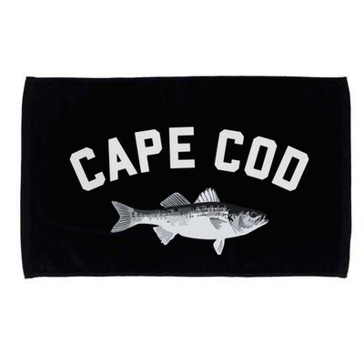 Cape Cod Striper Striped Bass Fun Fishing Microfiber Hand Towel