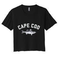 Cape Cod Striper Striped Bass Fun Fishing Crop Top
