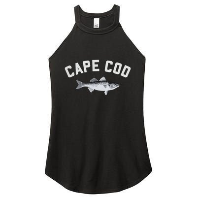 Cape Cod Striper Striped Bass Fun Fishing Women's Perfect Tri Rocker Tank
