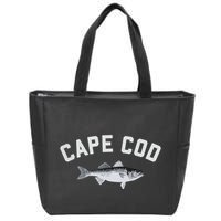Cape Cod Striper Striped Bass Fun Fishing Zip Tote Bag
