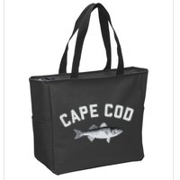 Cape Cod Striper Striped Bass Fun Fishing Zip Tote Bag