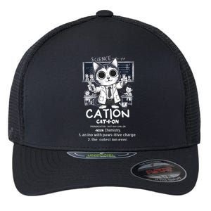 Cation Cute Science Cat Pawsitive Elet Chemistry Teacher Gift Flexfit Unipanel Trucker Cap