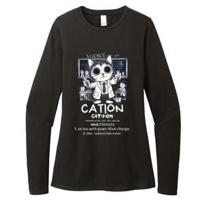 Cation Cute Science Cat Pawsitive Elet Chemistry Teacher Gift Womens CVC Long Sleeve Shirt