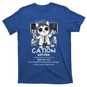 Cation Cute Science Cat Pawsitive Elet Chemistry Teacher Gift T-Shirt