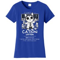 Cation Cute Science Cat Pawsitive Elet Chemistry Teacher Gift Women's T-Shirt