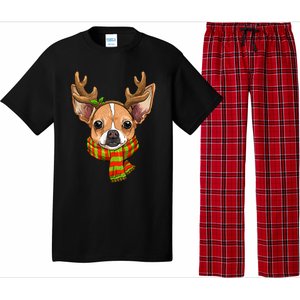 Chihuahua Christmas Santa Clause Dog Reindeer Xmas Dog Lover Gift Pajama Set