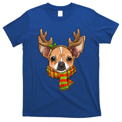 Chihuahua Christmas Santa Clause Dog Reindeer Xmas Dog Lover Gift T-Shirt