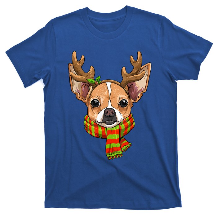 Chihuahua Christmas Santa Clause Dog Reindeer Xmas Dog Lover Gift T-Shirt