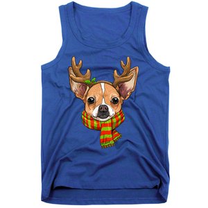 Chihuahua Christmas Santa Clause Dog Reindeer Xmas Dog Lover Gift Tank Top