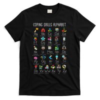 Counselor Coping Skills Alphabet Mental Health Awareness T-Shirt