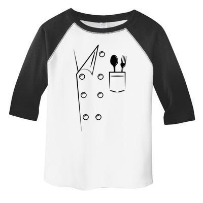 Chef Costume Spoon Fork Culinary Kitchen Chief Cook Cuisine Toddler Fine Jersey T-Shirt