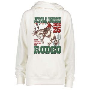 Cowboy Christmas Sweater Giddy Up Jingle Horse Pick Up Your Feet Womens Funnel Neck Pullover Hood