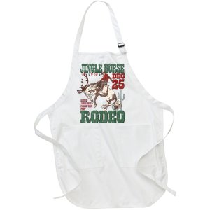 Cowboy Christmas Sweater Giddy Up Jingle Horse Pick Up Your Feet Full-Length Apron With Pockets