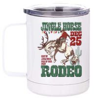 Cowboy Christmas Sweater Giddy Up Jingle Horse Pick Up Your Feet 12 oz Stainless Steel Tumbler Cup