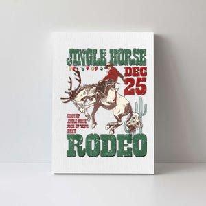 Cowboy Christmas Sweater Giddy Up Jingle Horse Pick Up Your Feet Canvas