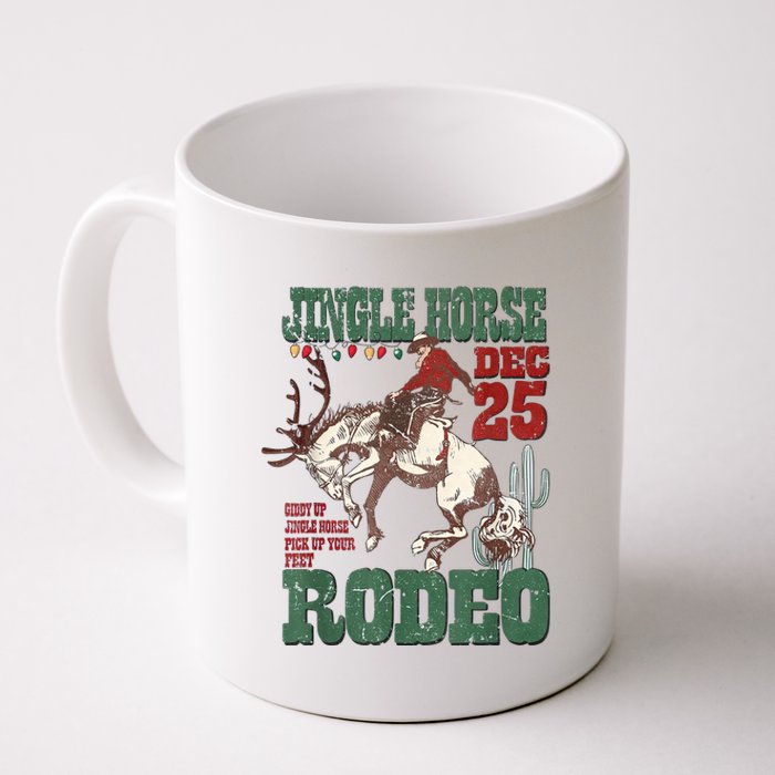 Cowboy Christmas Sweater Giddy Up Jingle Horse Pick Up Your Feet Coffee Mug