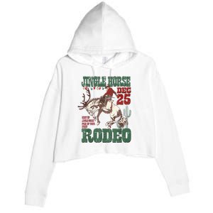 Cowboy Christmas Sweater Giddy Up Jingle Horse Pick Up Your Feet Crop Fleece Hoodie