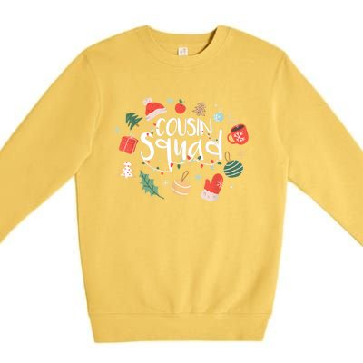 Christmas Cousin Squad Crew Matching Family Group Xmas Party Meaningful Gift Premium Crewneck Sweatshirt