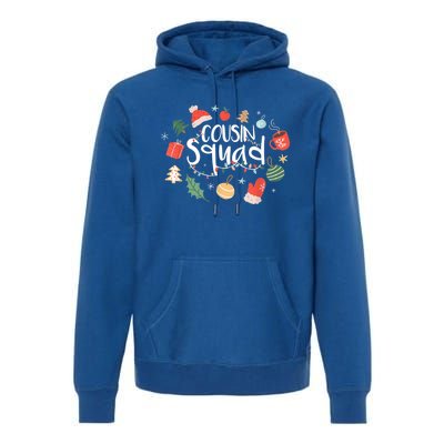 Christmas Cousin Squad Crew Matching Family Group Xmas Party Meaningful Gift Premium Hoodie