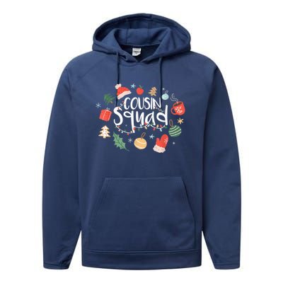 Christmas Cousin Squad Crew Matching Family Group Xmas Party Meaningful Gift Performance Fleece Hoodie