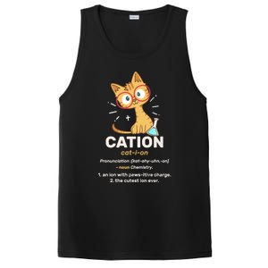 Cation Cute Science Cat Pawsitive Elet Chemistry Teacher Great Gift PosiCharge Competitor Tank