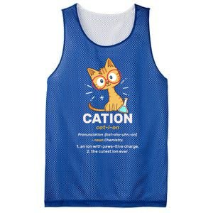 Cation Cute Science Cat Pawsitive Elet Chemistry Teacher Great Gift Mesh Reversible Basketball Jersey Tank