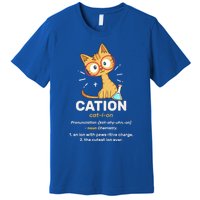 Cation Cute Science Cat Pawsitive Elet Chemistry Teacher Great Gift Premium T-Shirt