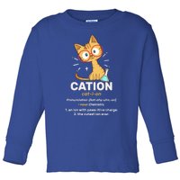 Cation Cute Science Cat Pawsitive Elet Chemistry Teacher Great Gift Toddler Long Sleeve Shirt