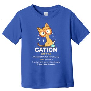 Cation Cute Science Cat Pawsitive Elet Chemistry Teacher Great Gift Toddler T-Shirt