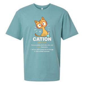 Cation Cute Science Cat Pawsitive Elet Chemistry Teacher Great Gift Sueded Cloud Jersey T-Shirt