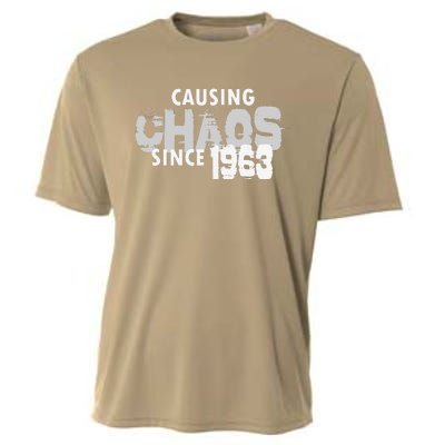 Causing Chaos Since 1963 Funny 56th Birthday Cooling Performance Crew T-Shirt