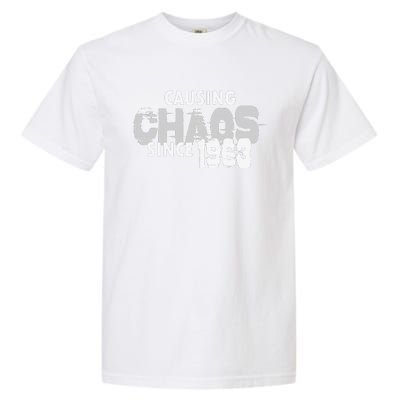 Causing Chaos Since 1963 Funny 56th Birthday Garment-Dyed Heavyweight T-Shirt