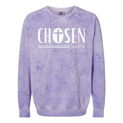 Chosen Christian Streetwear John 1516 Colorblast Crewneck Sweatshirt