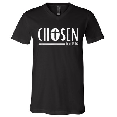 Chosen Christian Streetwear John 1516 V-Neck T-Shirt