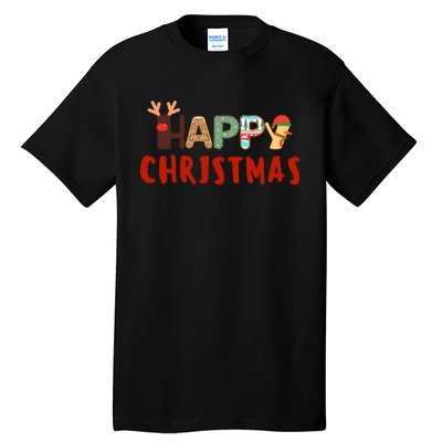 Christmas Cute Santa Cute Reindeer Tall T-Shirt