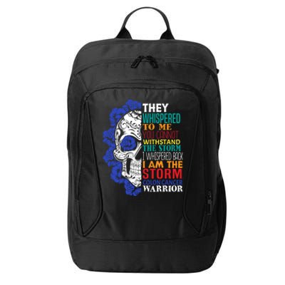 Colon Cancer Survivor Gift Colon Cancer Warrior Gift City Backpack