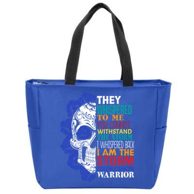 Colon Cancer Survivor Gift Colon Cancer Warrior Gift Zip Tote Bag