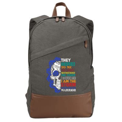 Colon Cancer Survivor Gift Colon Cancer Warrior Gift Cotton Canvas Backpack