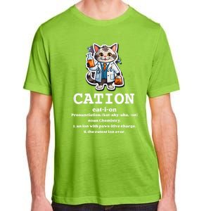 Cation Cute Science Cat Pawsitive Elet Chemistry Teacher Cute Gift Adult ChromaSoft Performance T-Shirt