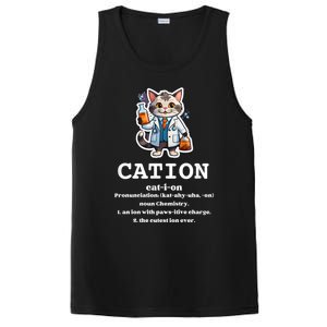 Cation Cute Science Cat Pawsitive Elet Chemistry Teacher Cute Gift PosiCharge Competitor Tank