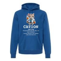 Cation Cute Science Cat Pawsitive Elet Chemistry Teacher Cute Gift Premium Hoodie