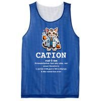 Cation Cute Science Cat Pawsitive Elet Chemistry Teacher Cute Gift Mesh Reversible Basketball Jersey Tank